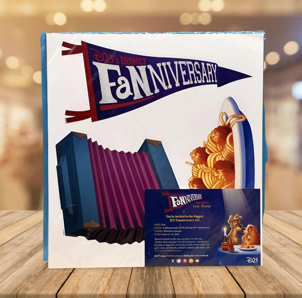 NEW 2015 D23 Fan-niversary Lady & the Tramp "Home Edition" Prop Kit – Disney